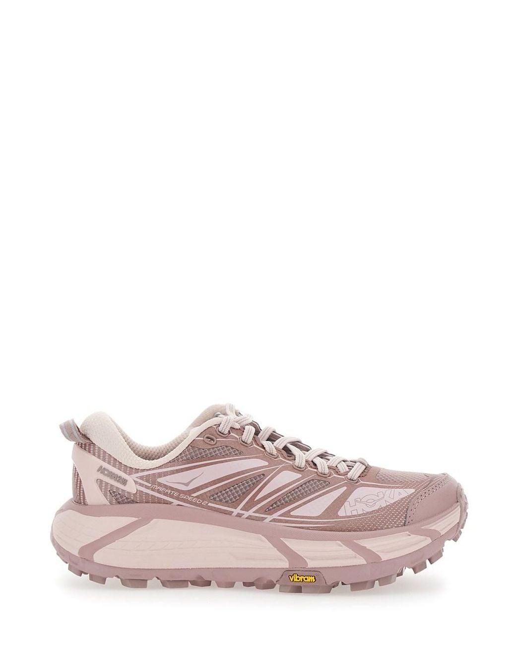 Hoka One One Pink Mafate Speed 2 Lightweight Responsive Running Shoe