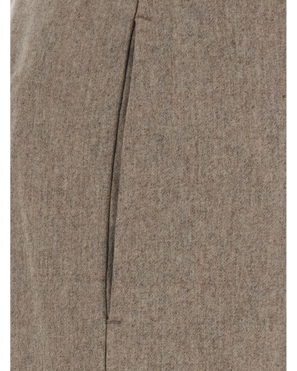 PT Torino Gray 'Lorenza' Pants With Belt Loops