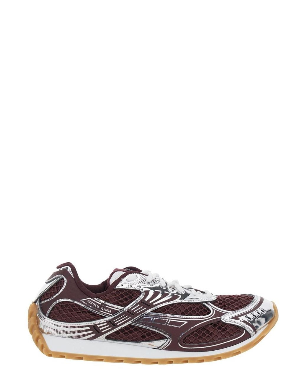 Bottega Veneta White Running Sneaker 'Orbit' With Logo Lettering Detail for men