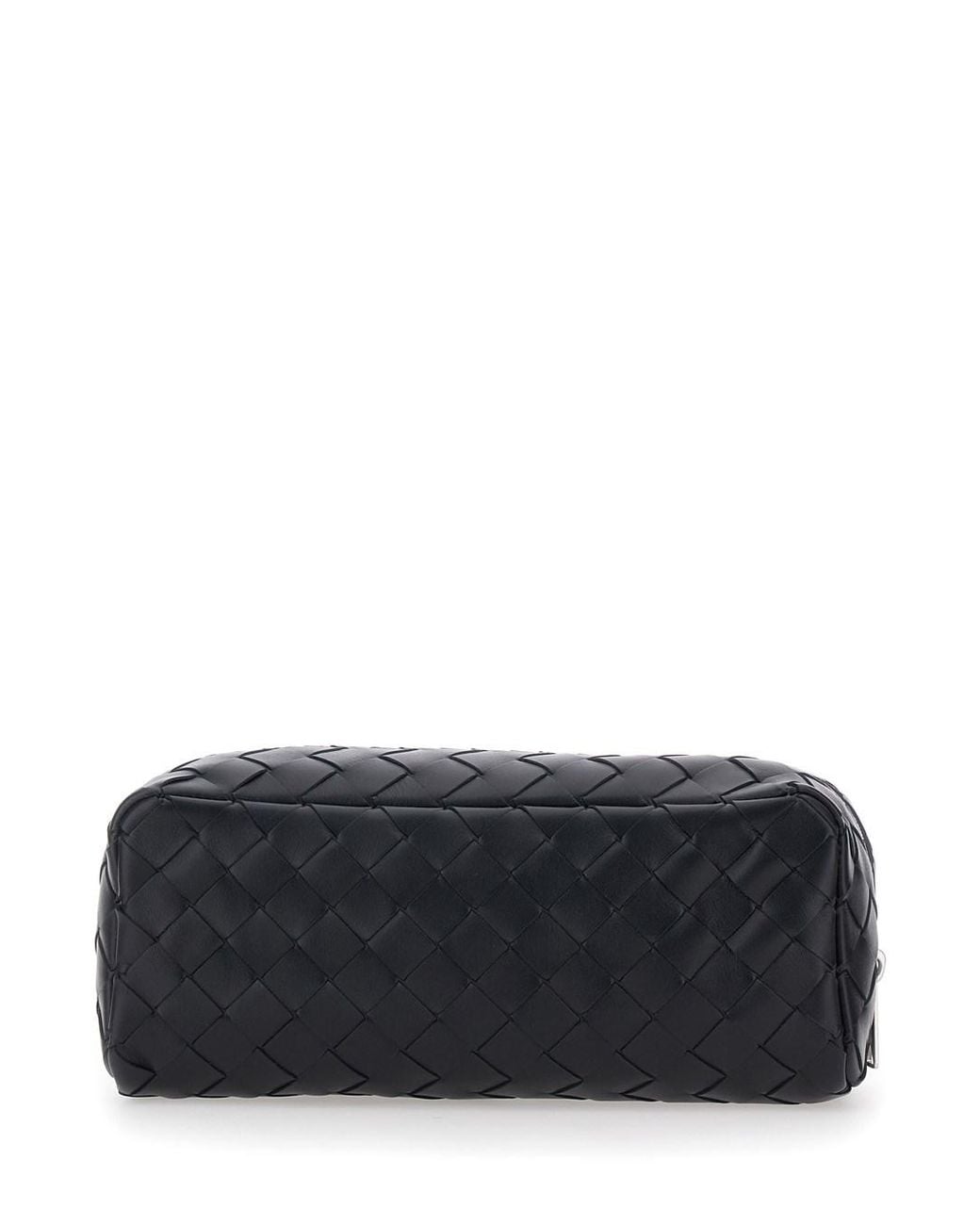 Bottega Veneta Black 'Avenue' Clutch Bag With All-Over Intreccio Motif for men