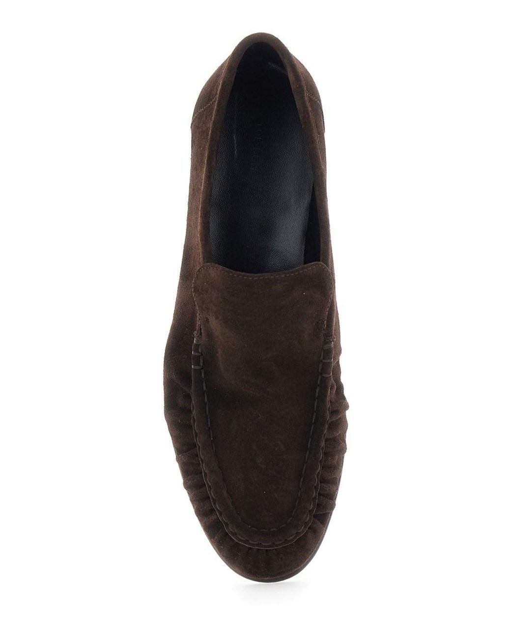 The Row White Loafers With Almond Toe And Low Heel