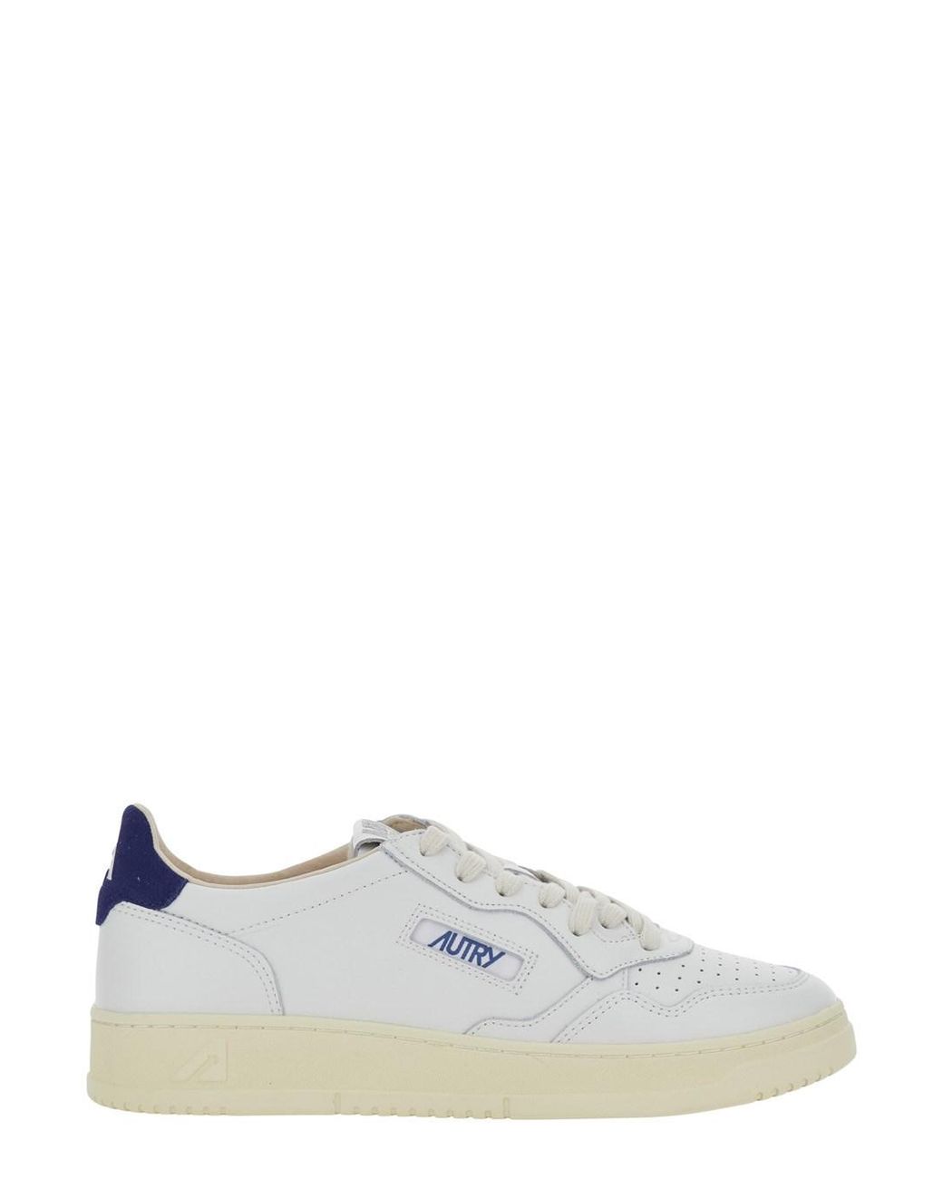 Autry White 'Medalist Low' And Sneakers With Contrast Pull-Tab In for men