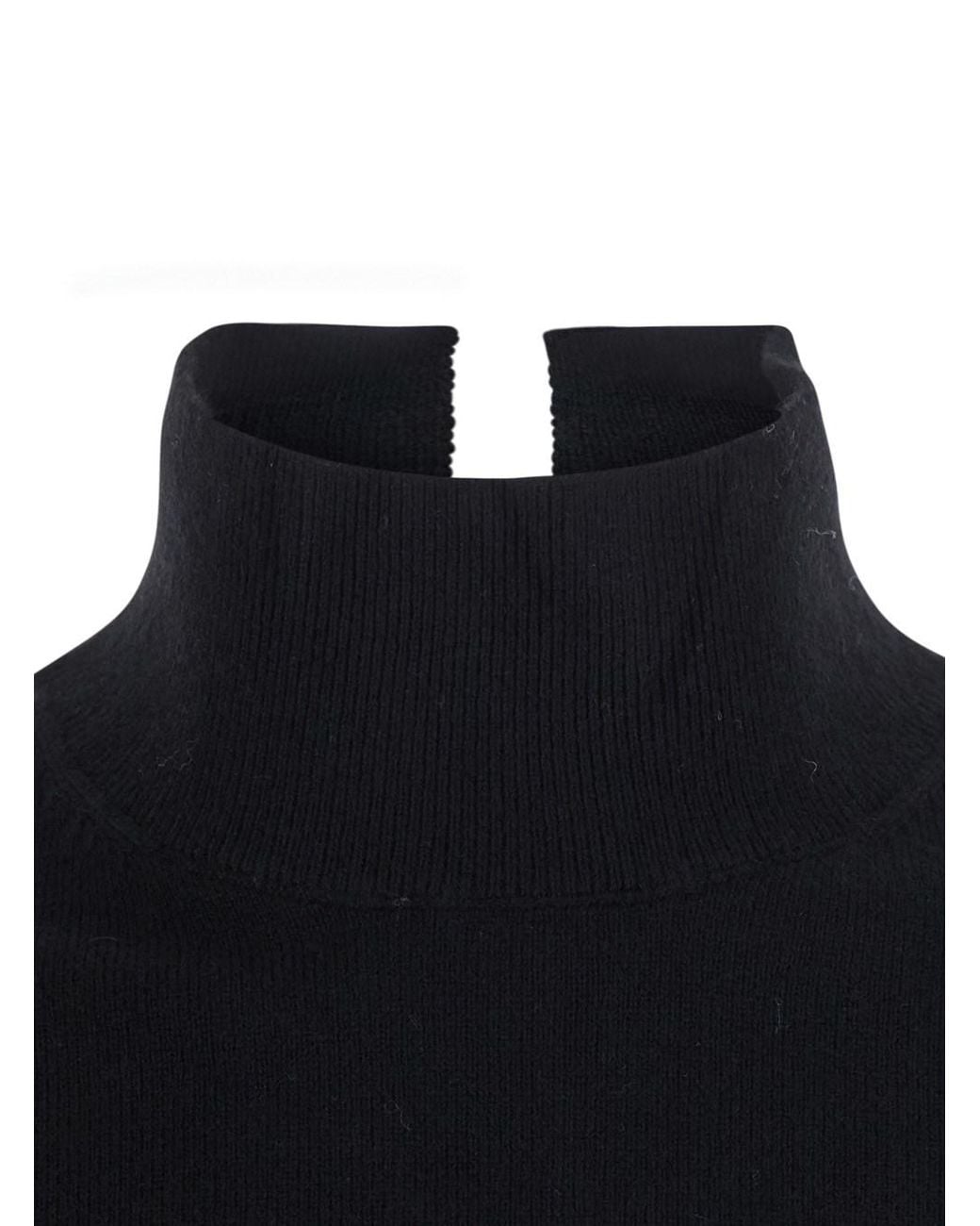 Pinko Black Wool And Cashmere Sweater Tops