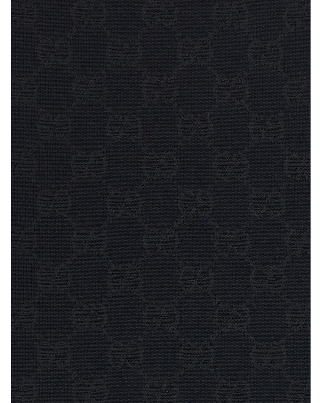 Gucci Black Miniskirt Gg Cotton Blend Skirt
