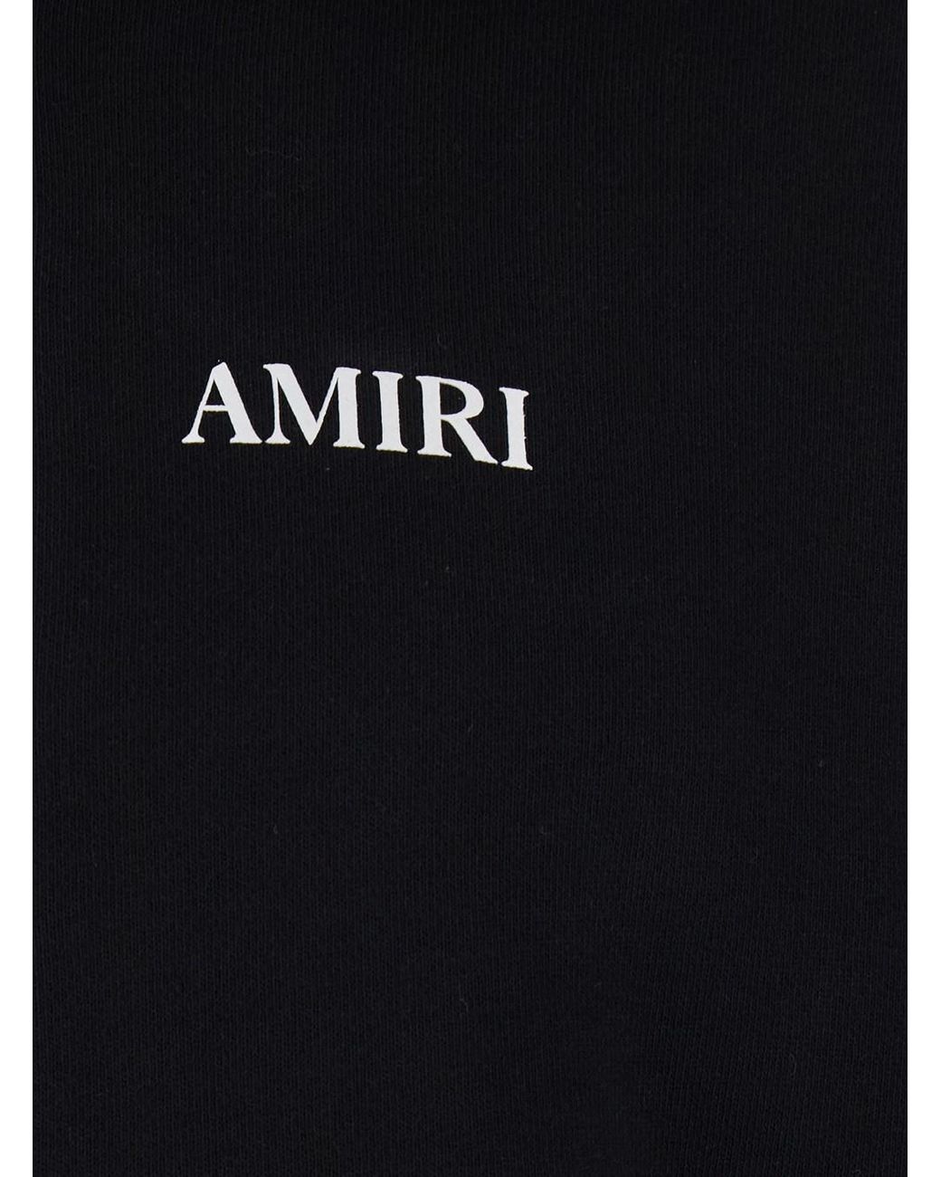 Amiri Black Hooded Zip Sweatshirt Sweatshirts for men