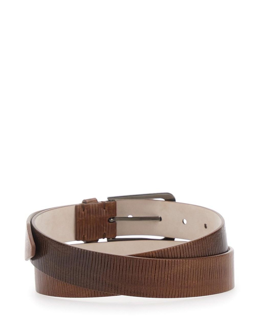 Brunello Cucinelli Brown 100% Leather Belt