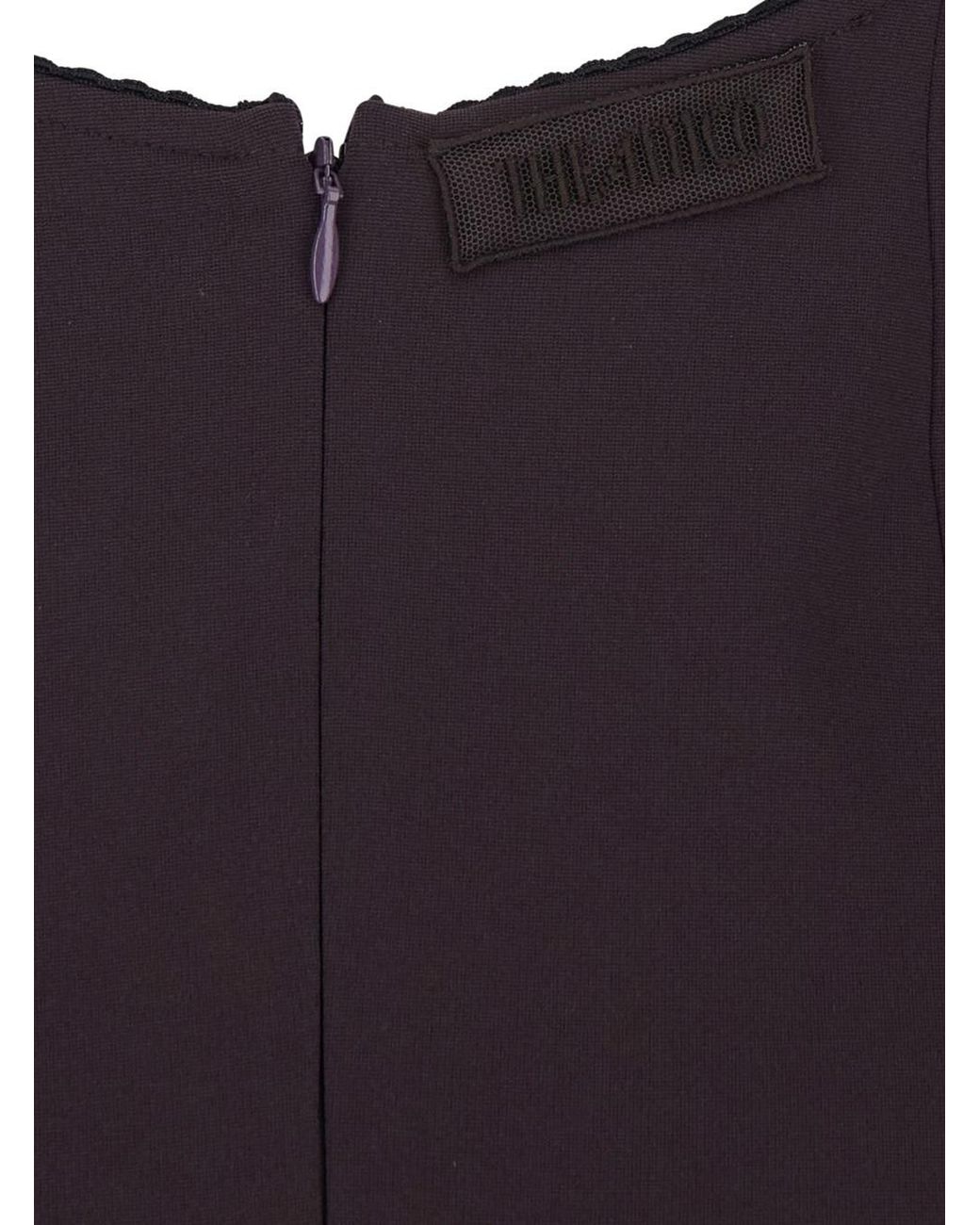 The Attico Black Long Cotton Dress