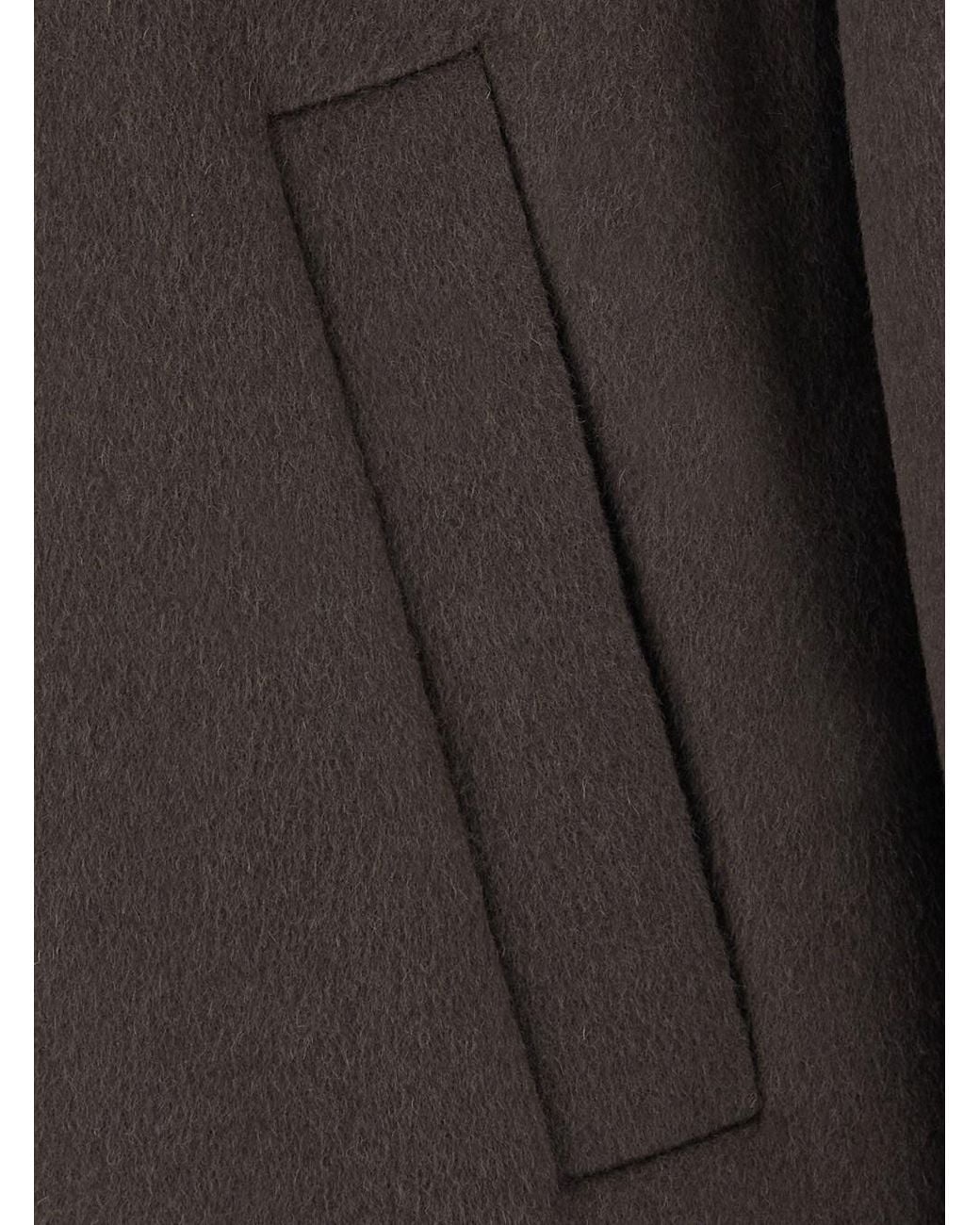 Low Brand Black Bomber With Shirt Collar And Front Closure And Pockets for men