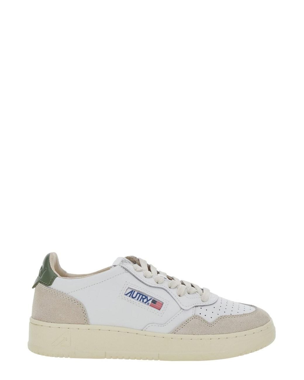 Autry White Low Top Sneakers Medalist Leather Trainers