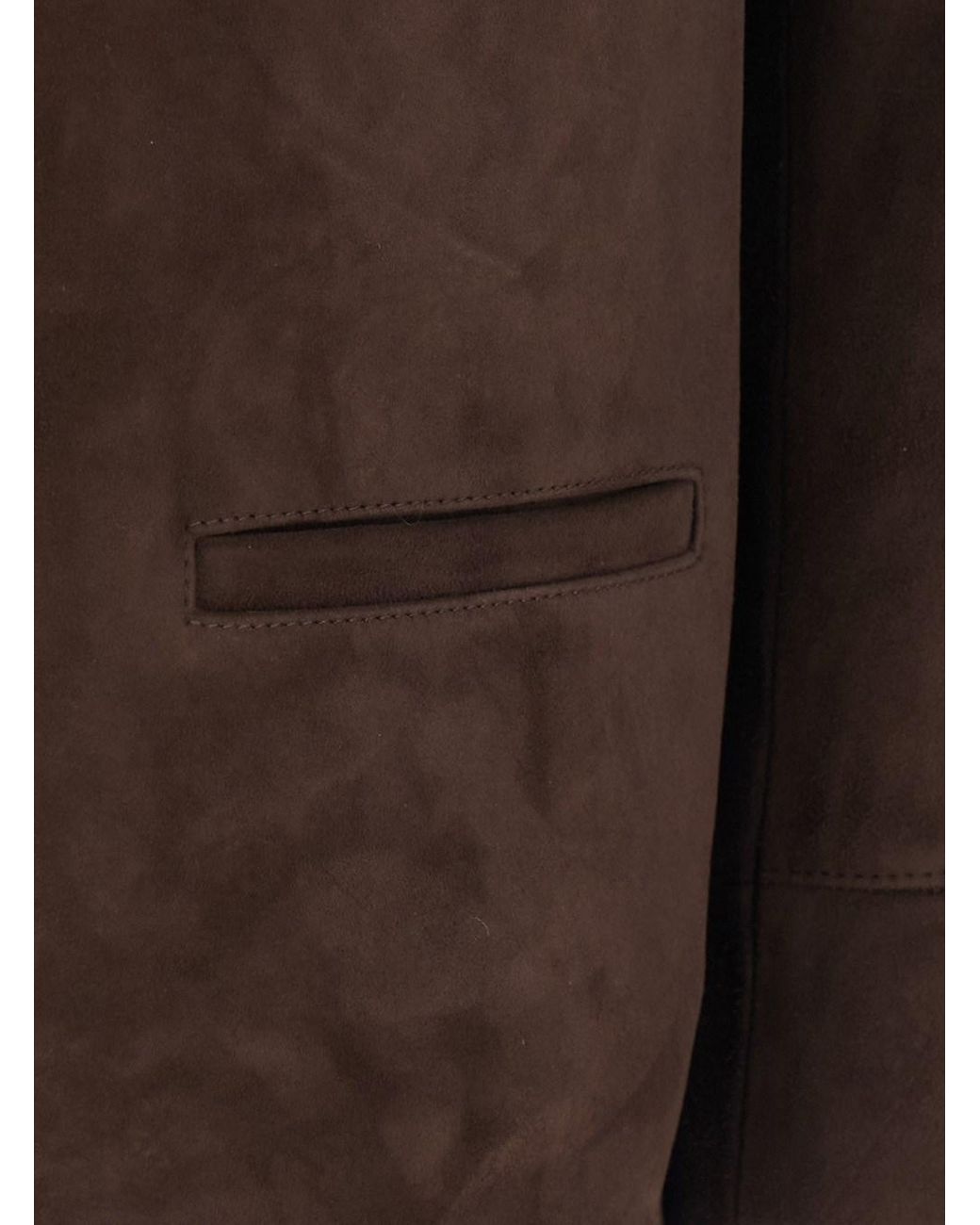 Tory Burch Brown Suede Blazer For