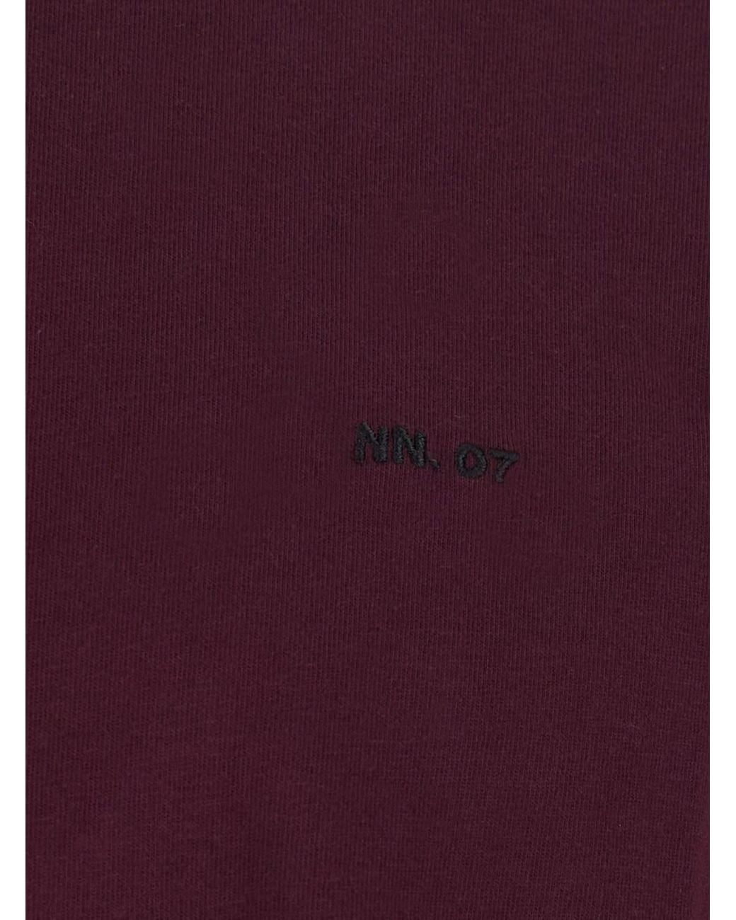 NN07 Purple Adam Emb T-Shirt for men