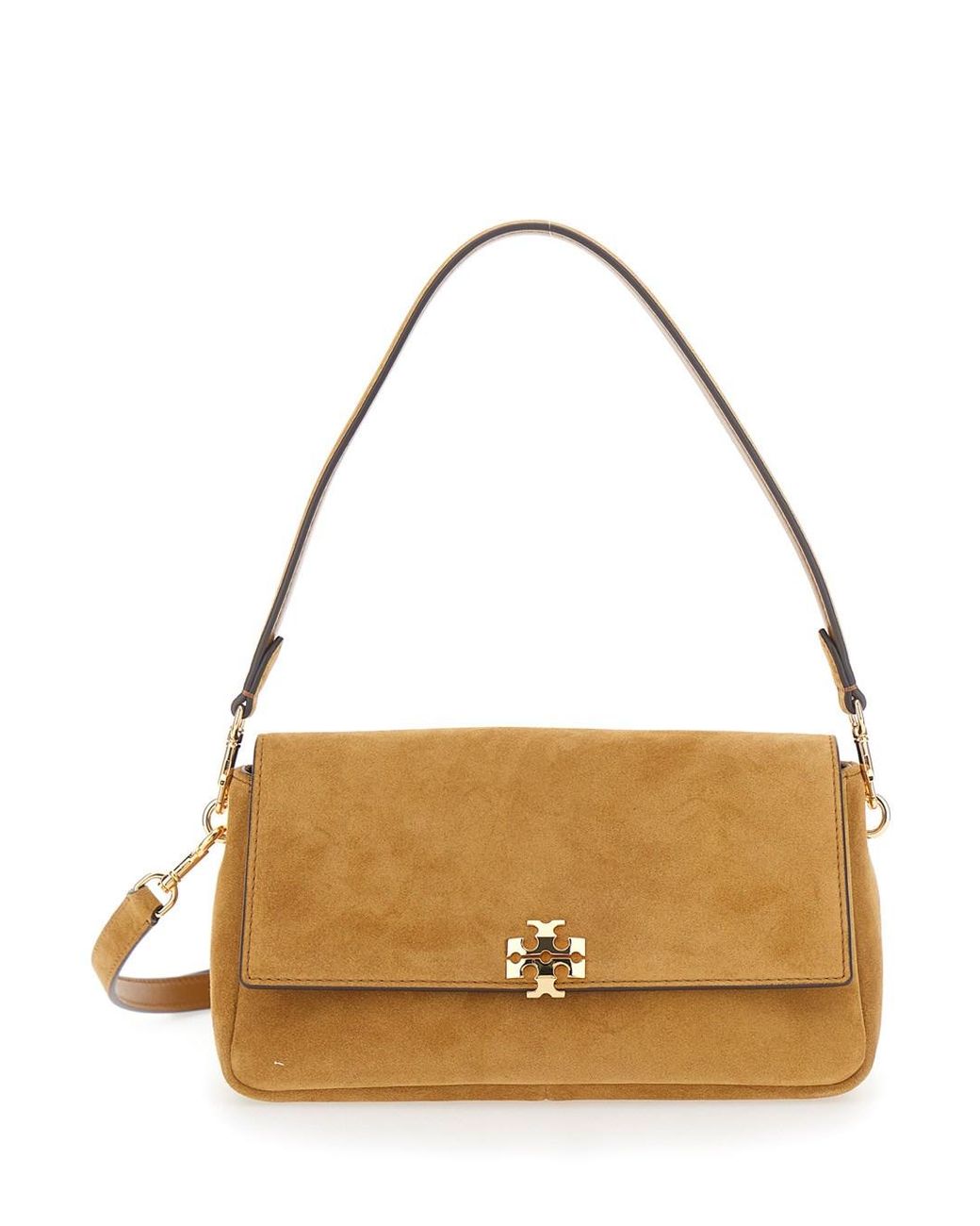 Tory Burch Metallic Crossbody Bag Charlie Suede