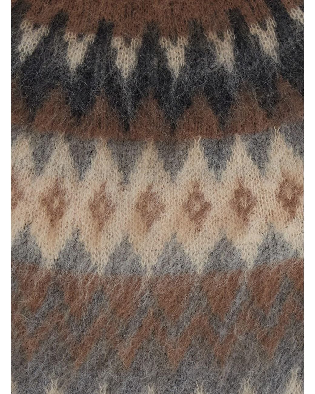 Max Mara Brown Mstglassa Sweater Characterized By A Crew Neck And Long