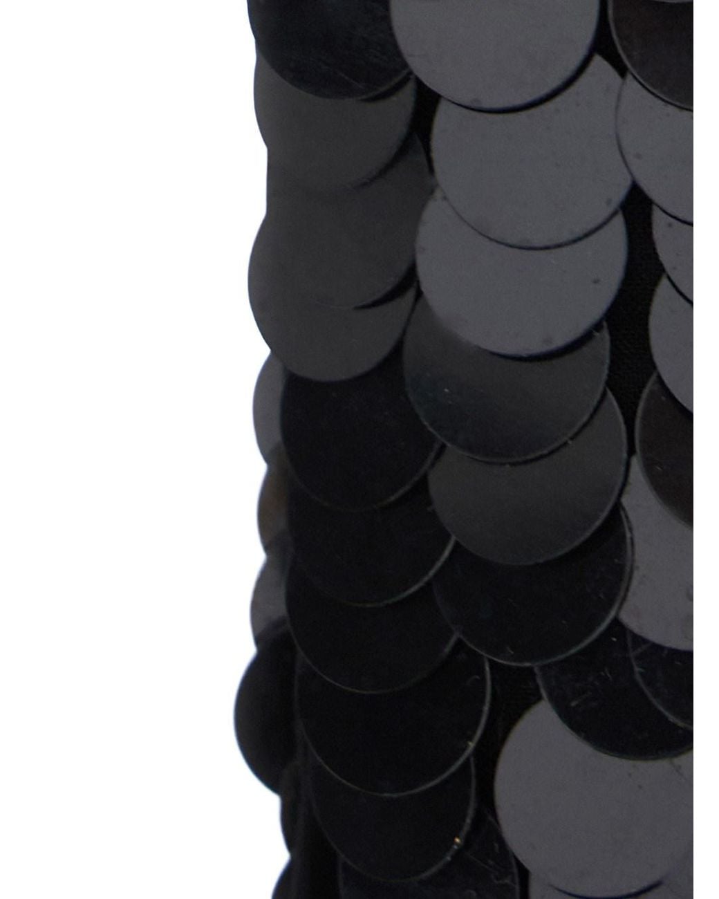 P.A.R.O.S.H. Black Gloves Paillettes Polyamide Scarf