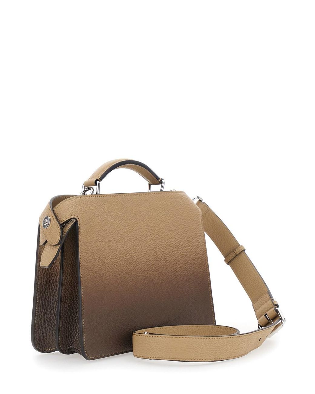 Fendi Brown 'Iseeu Small' Handbag With Removable Internal Pocket And F for men