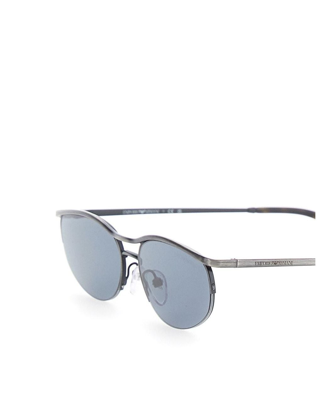 Emporio Armani Sunglasses With Oval Lenses And Logo Lettering On in ...