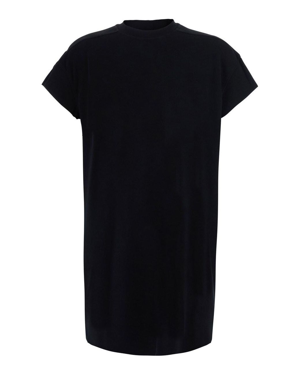 Rick Owens Black T-Shirt Jumbo Cotton T-Shirts for men