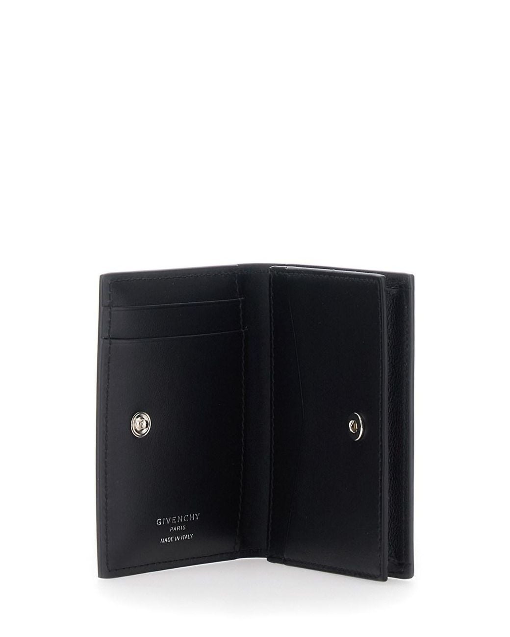 Givenchy Black Card Holder With Embossed Logo Lettering On The Front for men