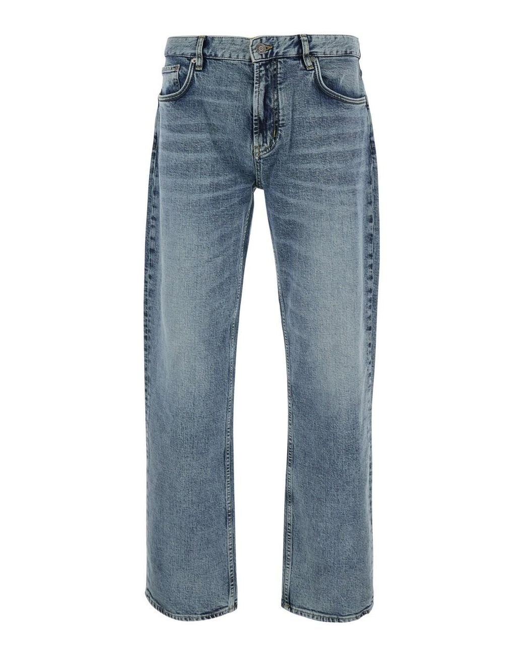 Emporio Armani Blue Jeans Straight-Leg Cotton for men