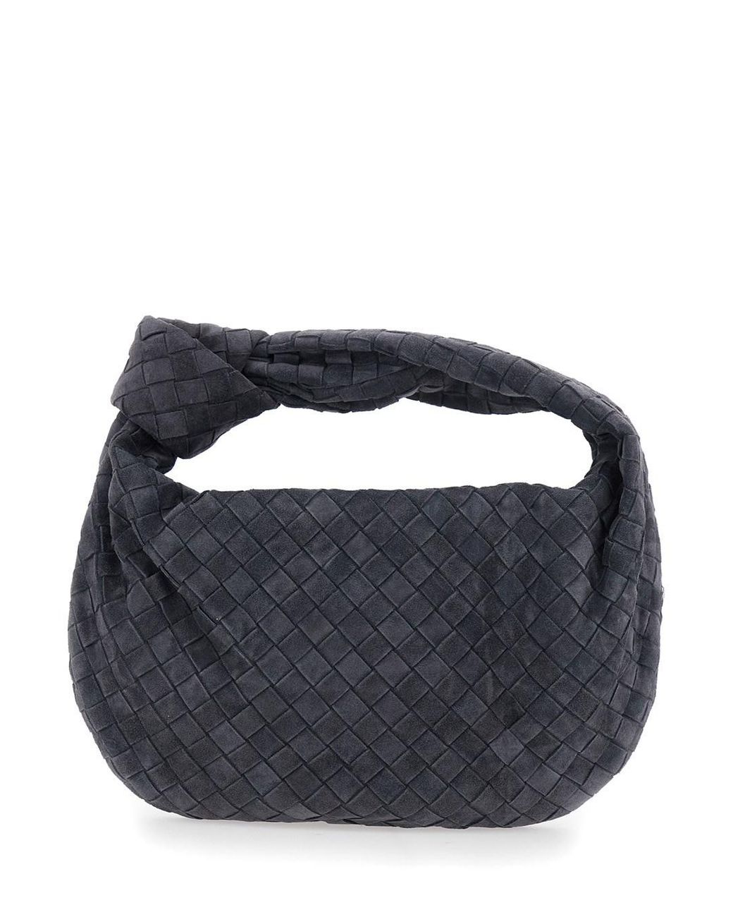 Bottega Veneta Blue 'Jodie' Shoulder Bag With Intreccio Motif