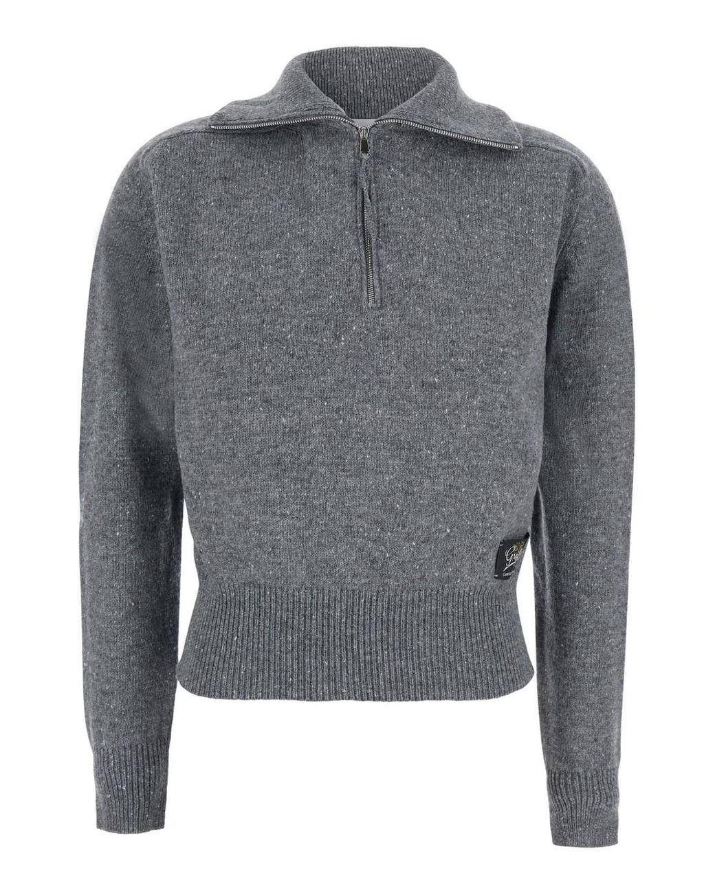 Grifoni Gray Wool Zip Pull