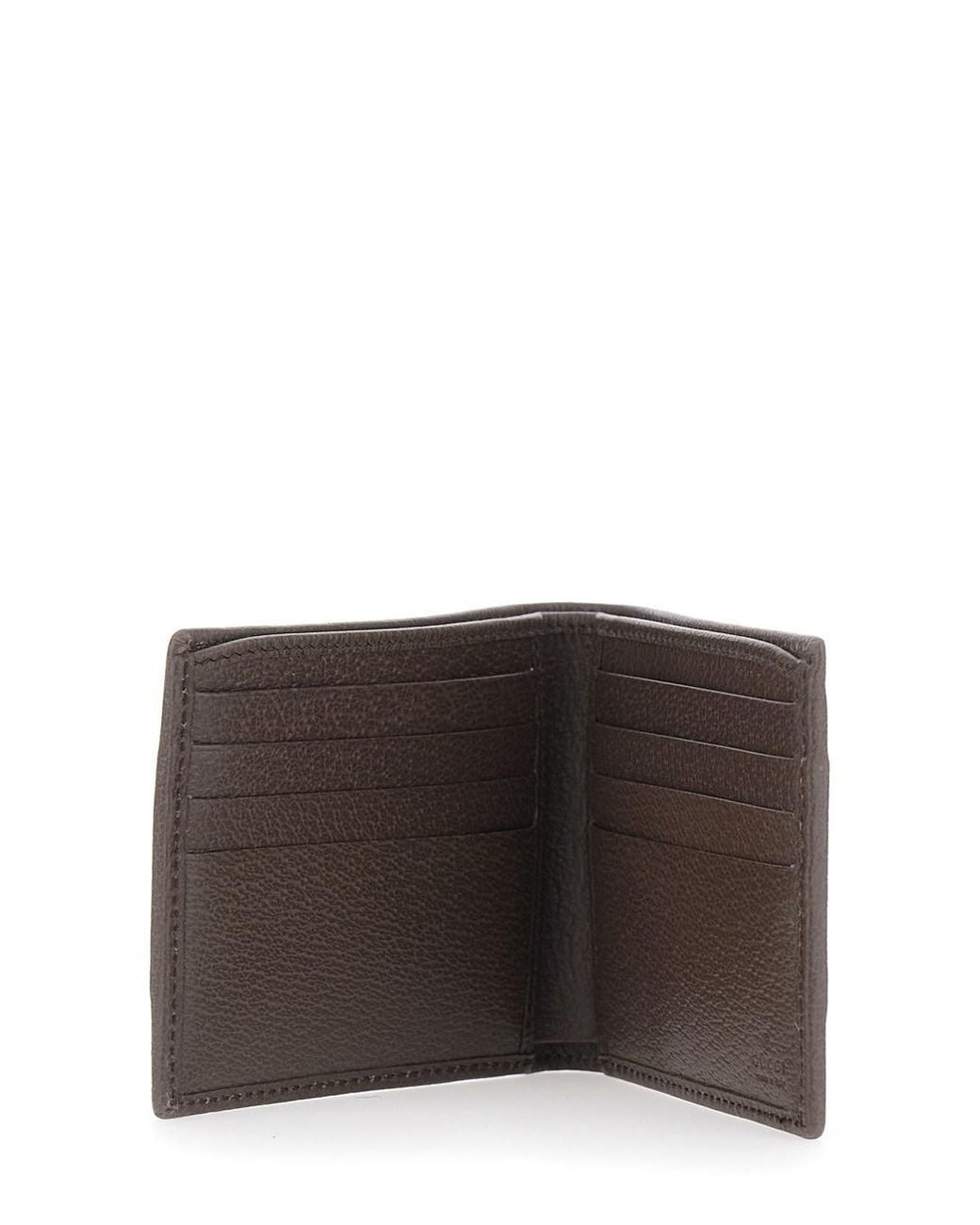 Gucci Gray 'Ophidia' Bi-Fold Wallet With Gg Plaque On The Front And Web Stripe for men
