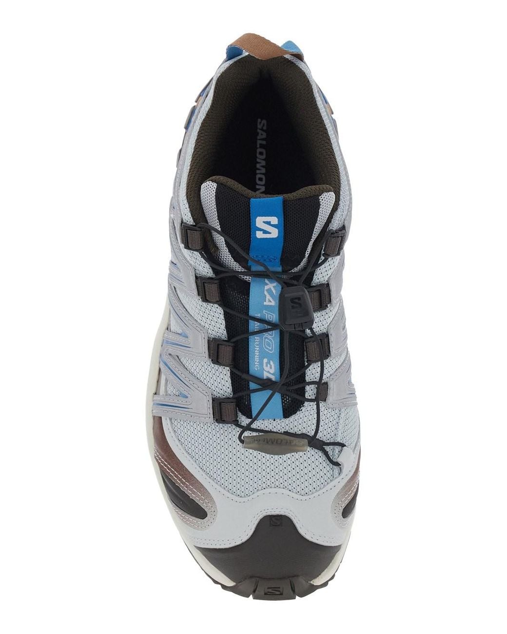 Salomon White 'Xa Pro 3D' Sneaker With Logo Patch On The Side And