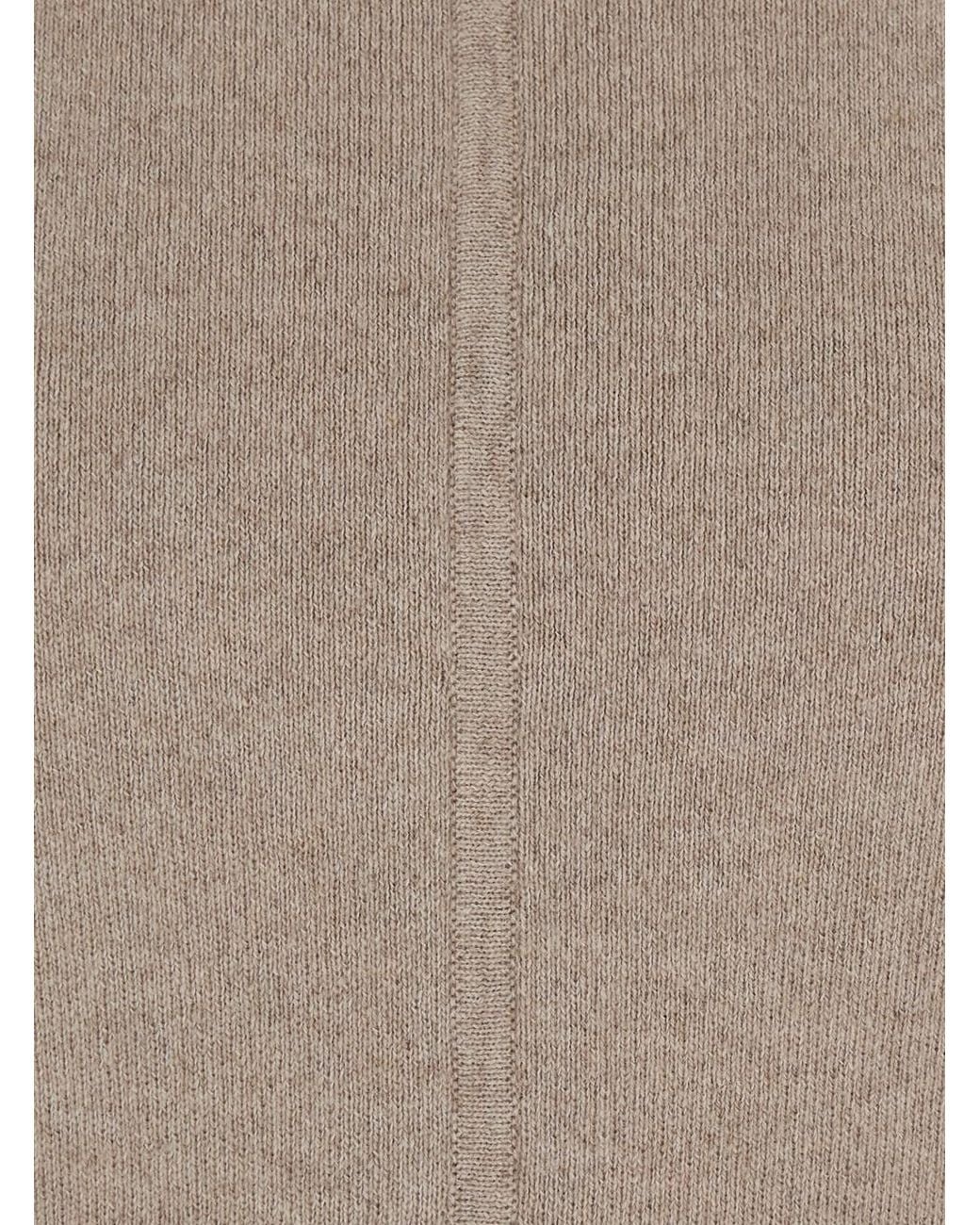 Max Mara Natural 'Racconto' Dress With High Neck And Zip Closure