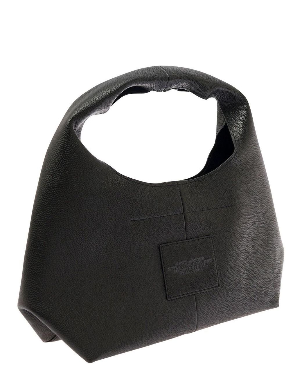 Marc Jacobs Black 'The Sack' Shoulder Bag With Embossed Logo