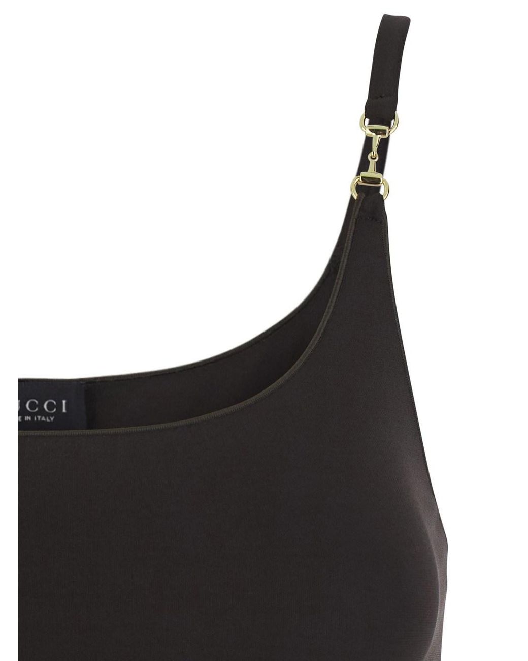 Gucci Black Dress With Horsebit Detail