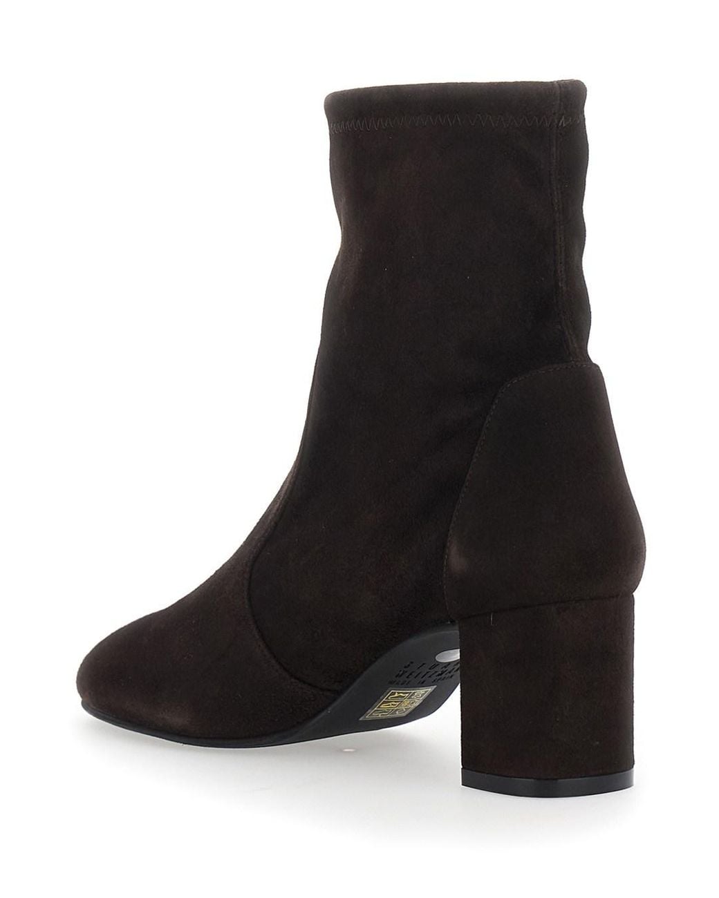 Stuart Weitzman Black Yulia Stretch Bootie 60 Suede Booties