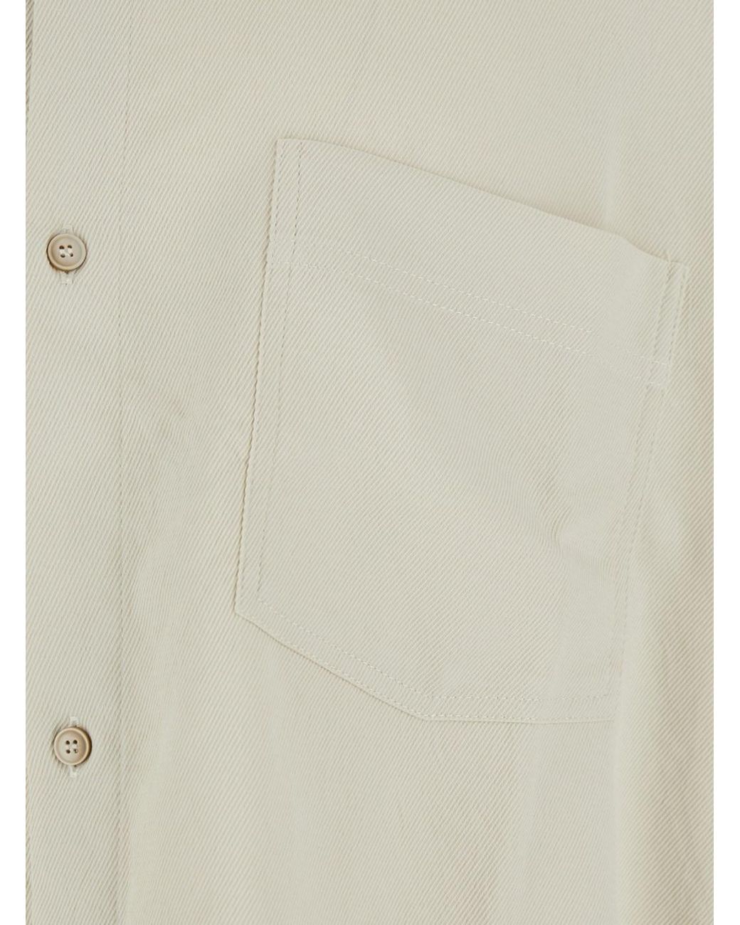 Won Hundred White 'Leo' Shirt With Classic Collar And Long Sleeves for men