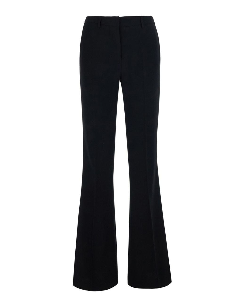 Le Plain Blue Pants With Flared Leg