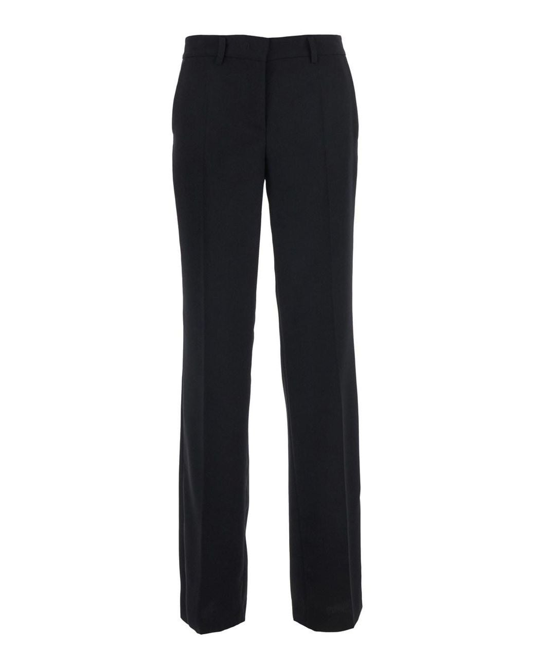 Le Plain Blue Straight Trousers