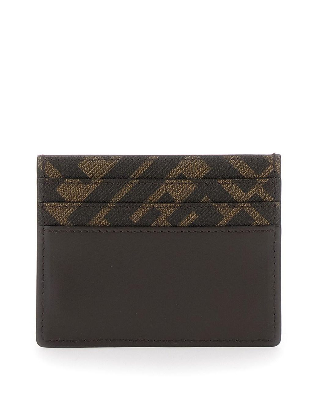 Fendi Black Squared Ff Card Holder for men
