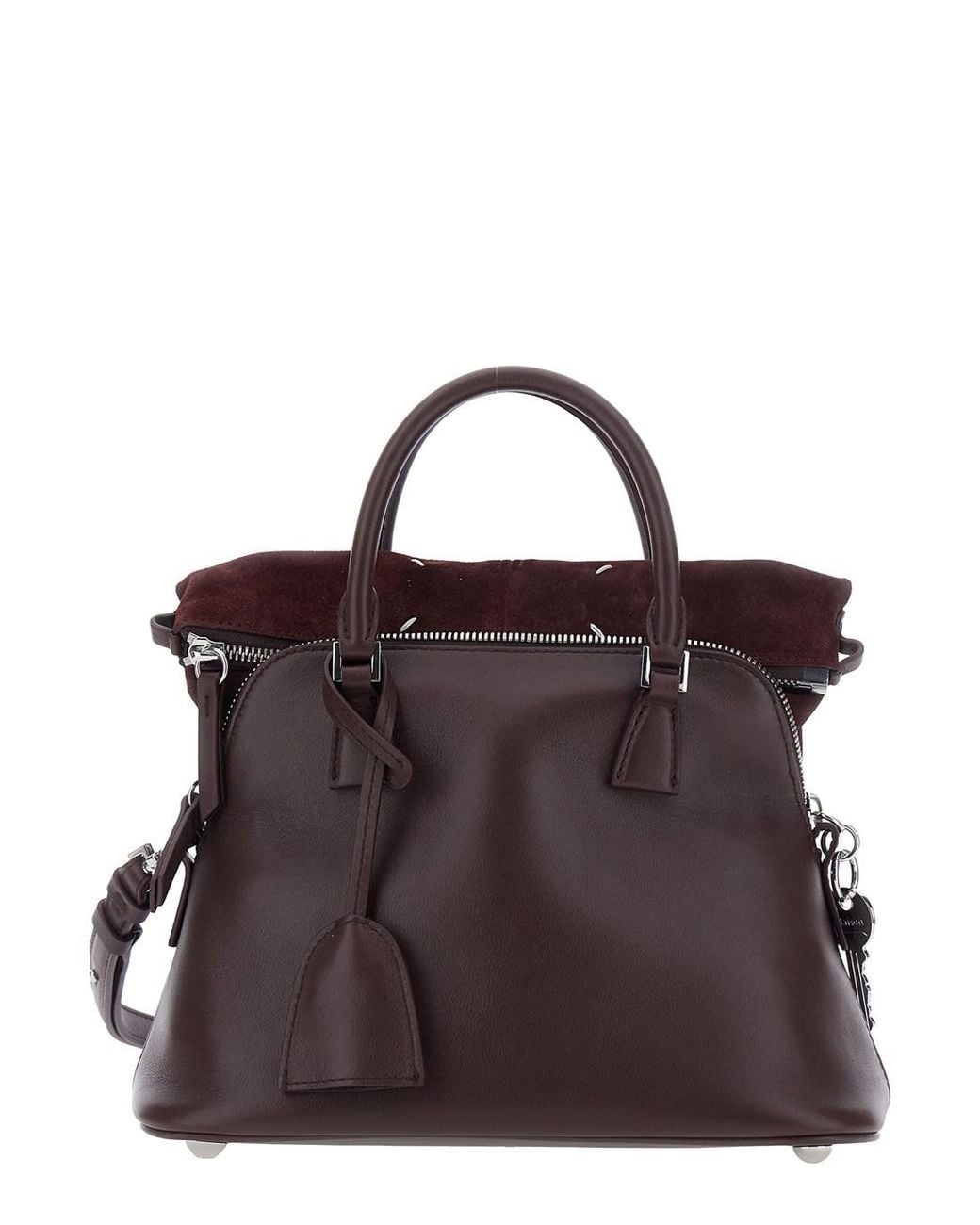 Maison Margiela Brown Handbag With Adjustable And Removable Shoulde