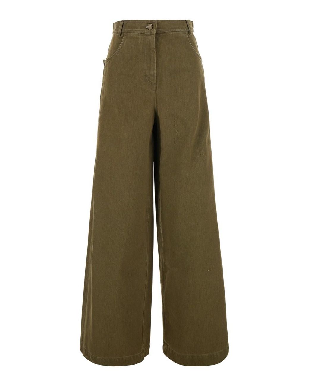 Max Mara Green Jeans Alaro Cotton