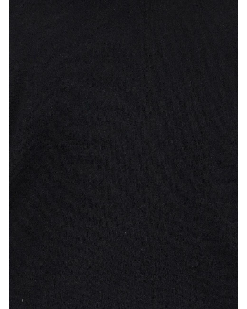 Max Mara Black Cashmere V-Neck Sweater For Tops