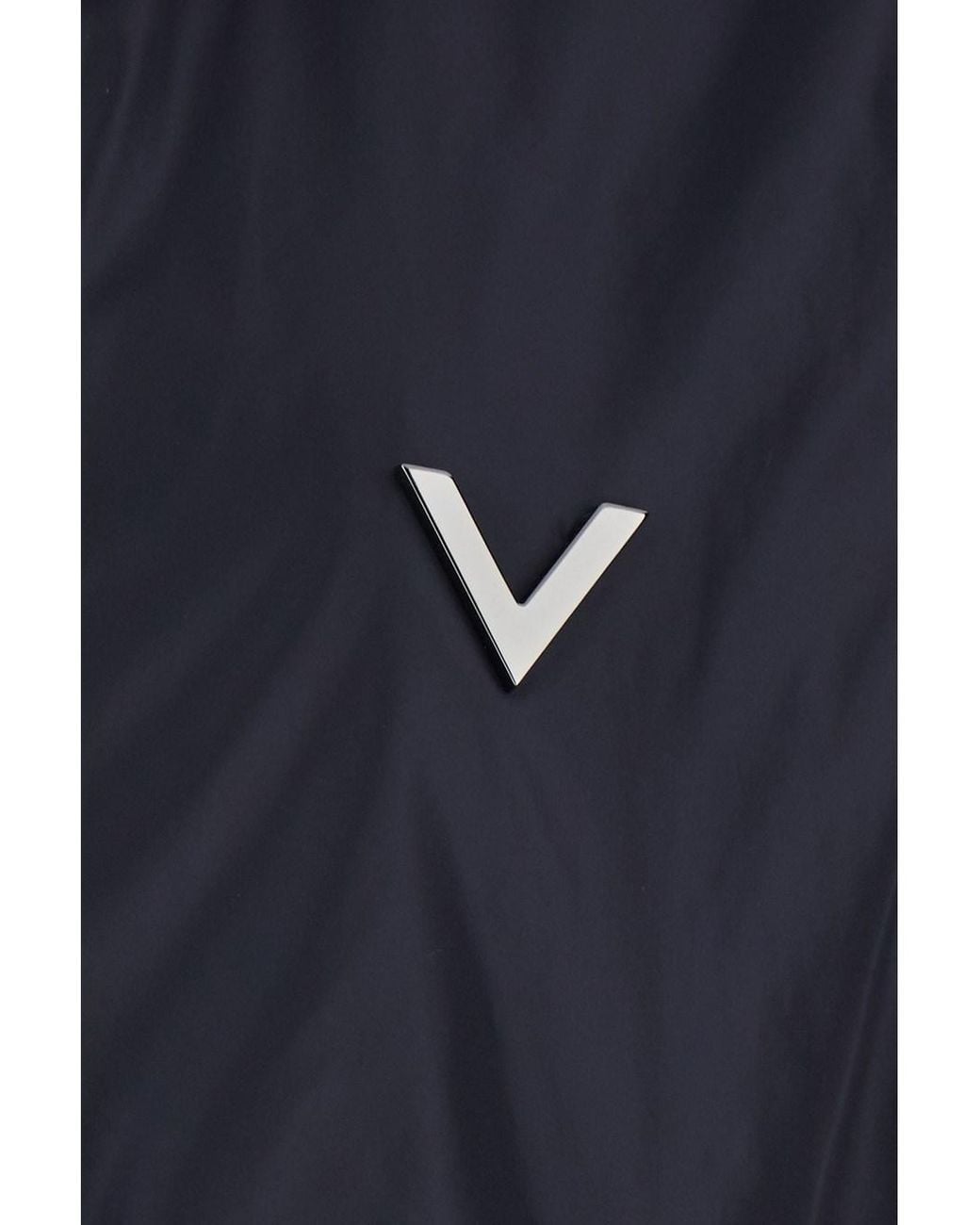 Valentino Blue Jacket With Vlogo Detail for men