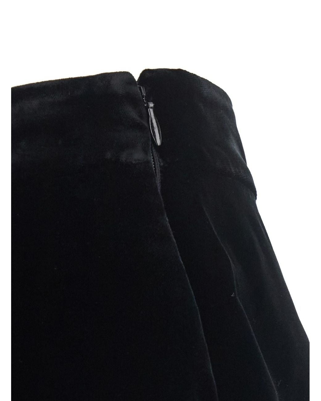 Emporio Armani Black Wide-Leg Viscose-Cupro Bermuda Shorts With Hidden Side Closure
