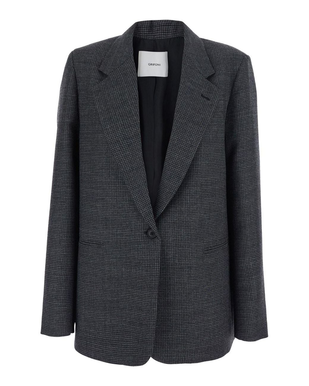 Grifoni Black Single Breasted Blazer