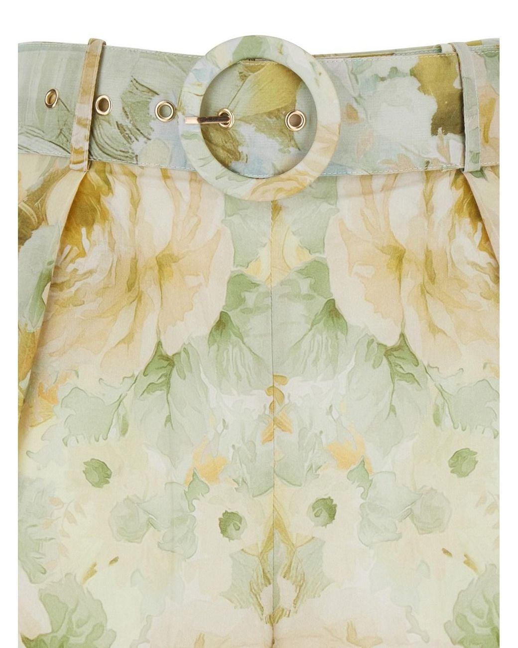 DREAM CATCHER Metallic 'Sienna' Shorts With All-Over Floral Print An