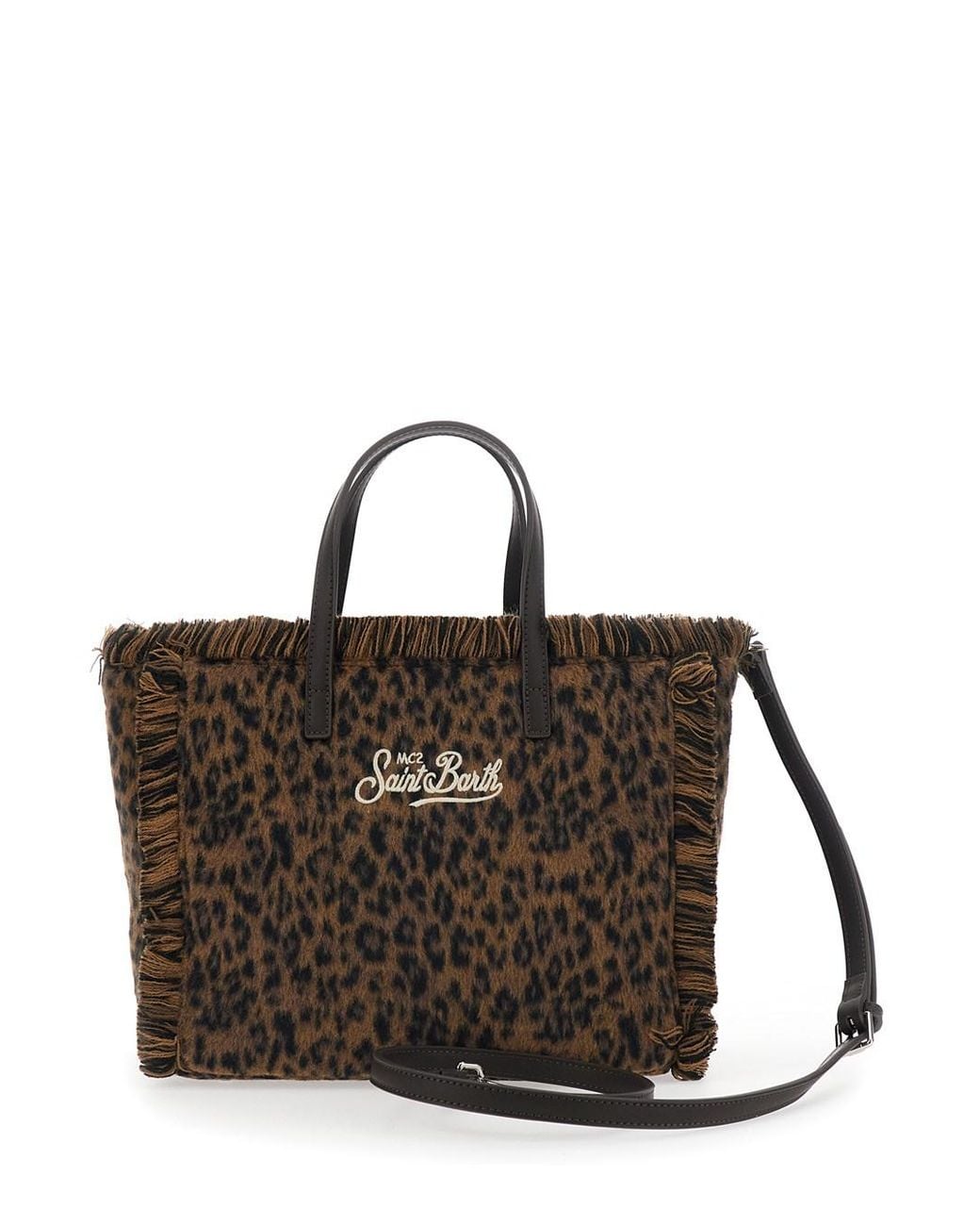 Mc2 Saint Barth Black Colette Felt Mini Shoulder Handbag With Patch & Logo