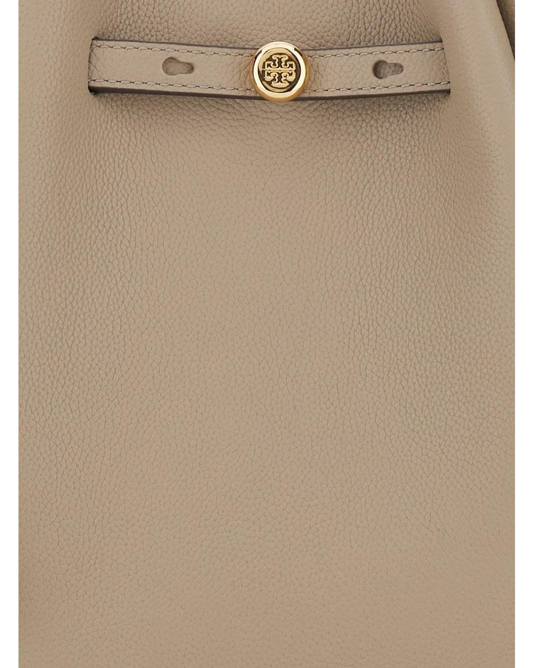 Tory Burch Natural Handbag Romy Bucket Cowhide