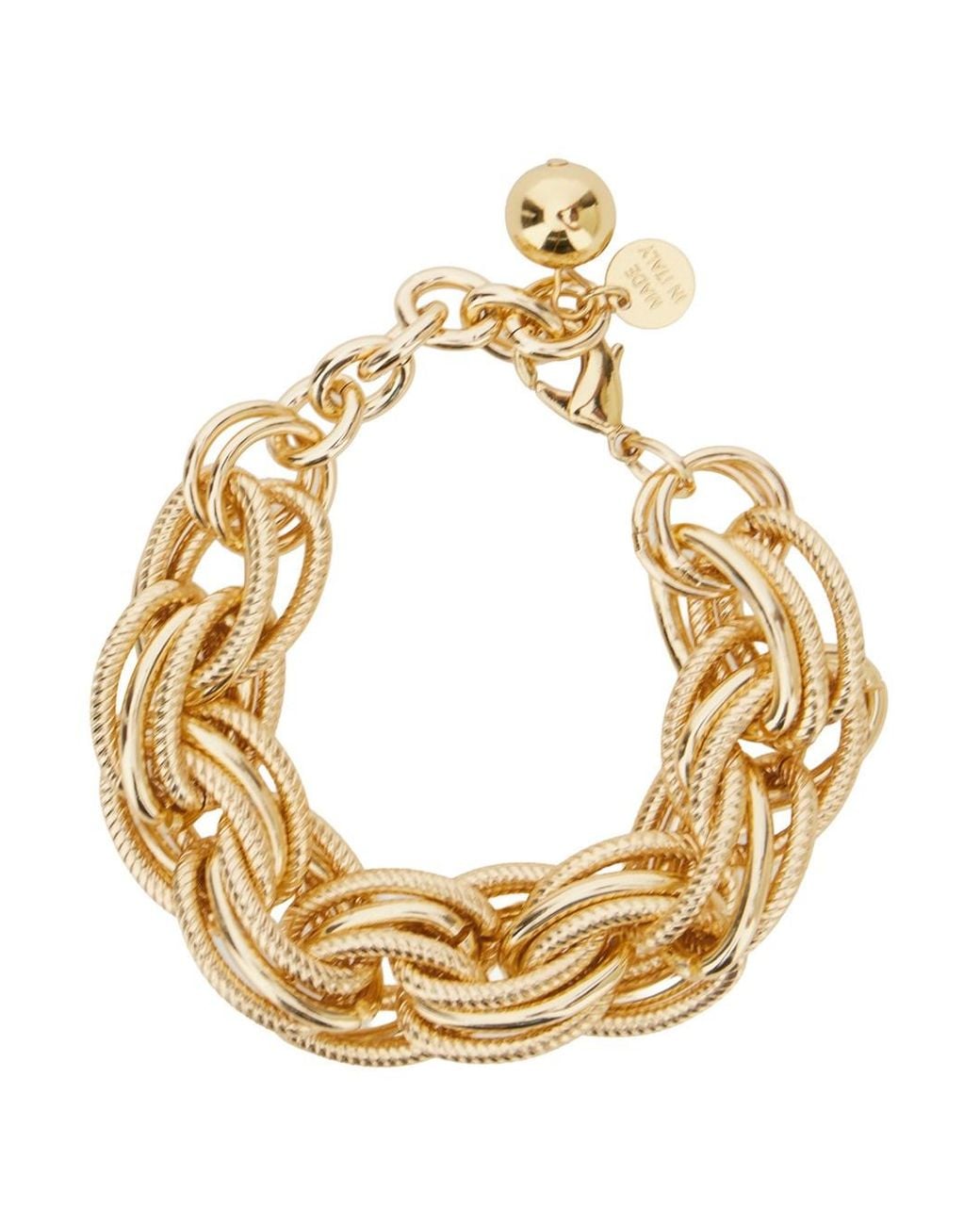 Semicouture Metallic 'Allie' -Colored Bracelet With Chunky Link Design