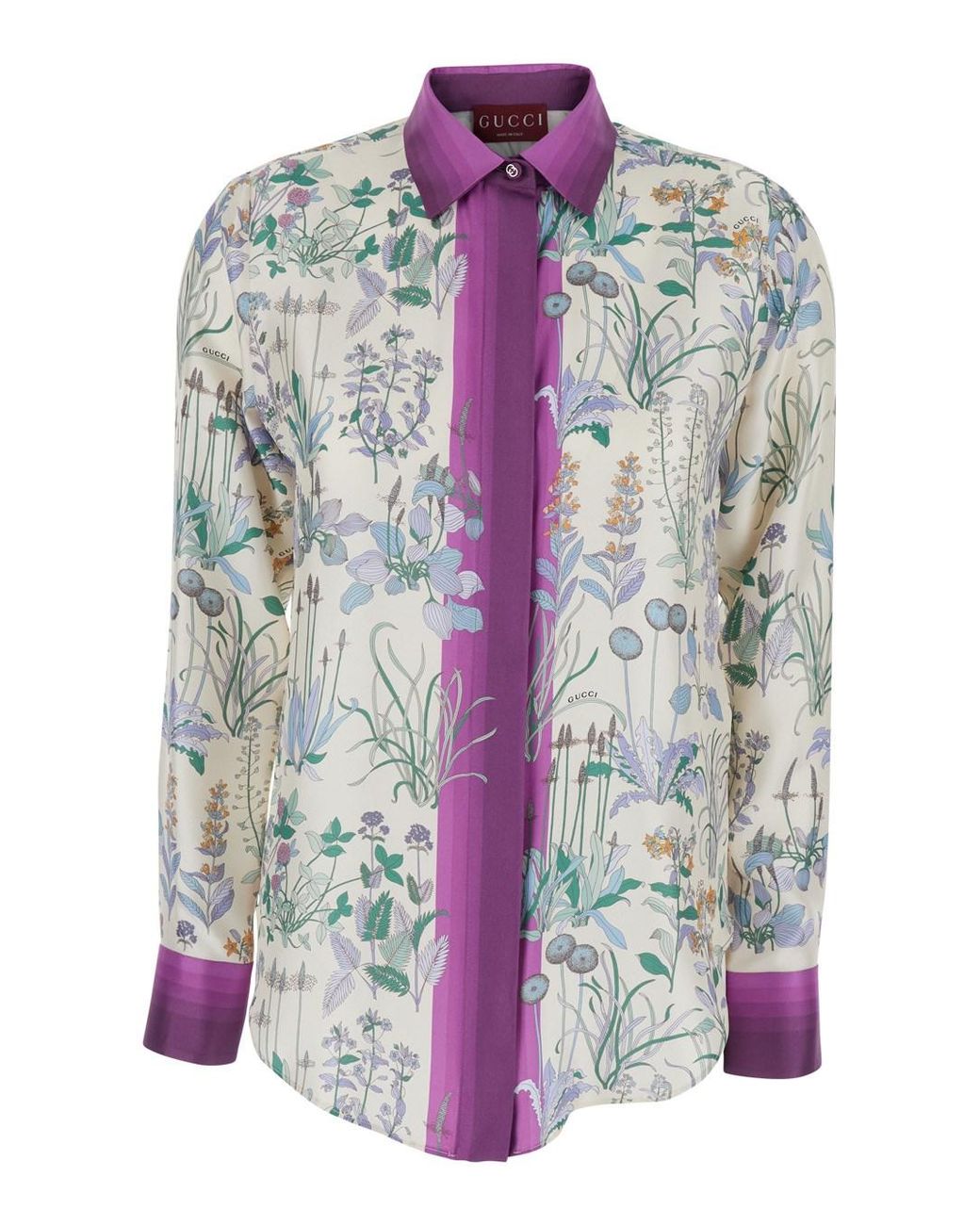 Gucci Multicolor Shirt, Silk Blouses