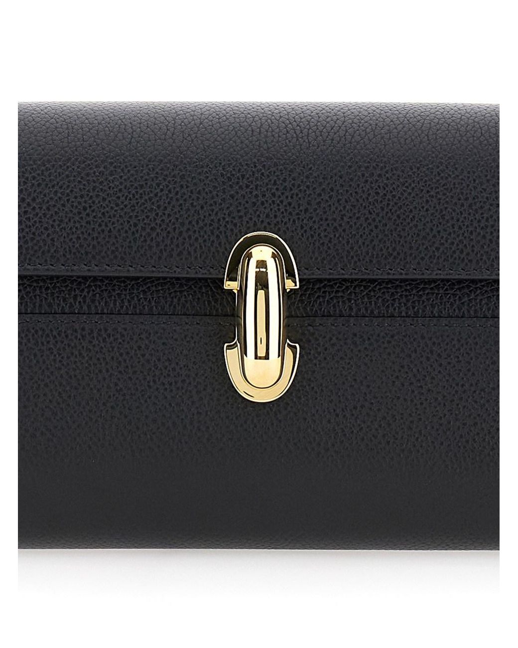 Borsa A Spalla 'Symmetry' Con Chiusura Con Placca Sul Fronte I di SAVETTE in Black