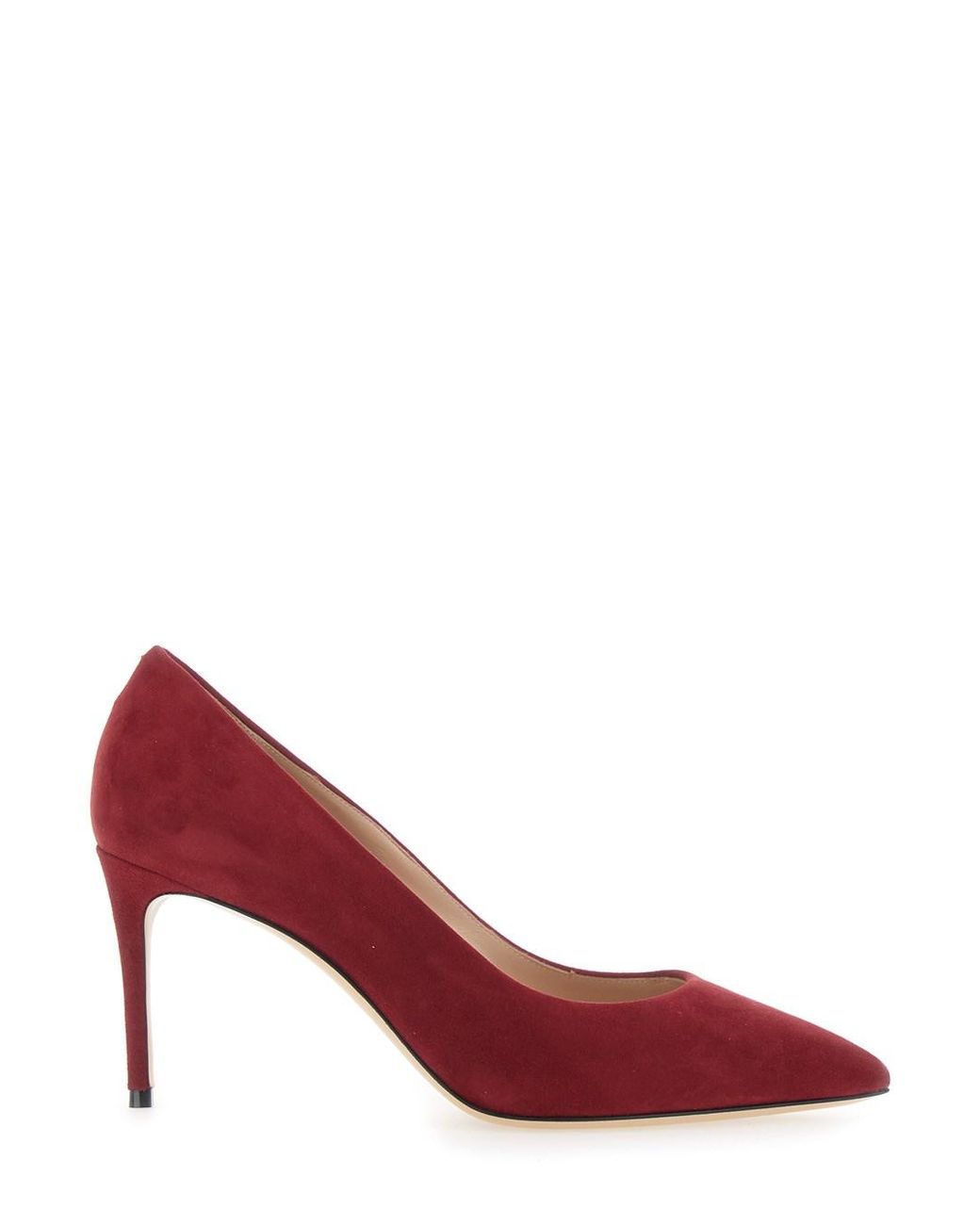Casadei Red Pumps Suede 80 Mm Heel