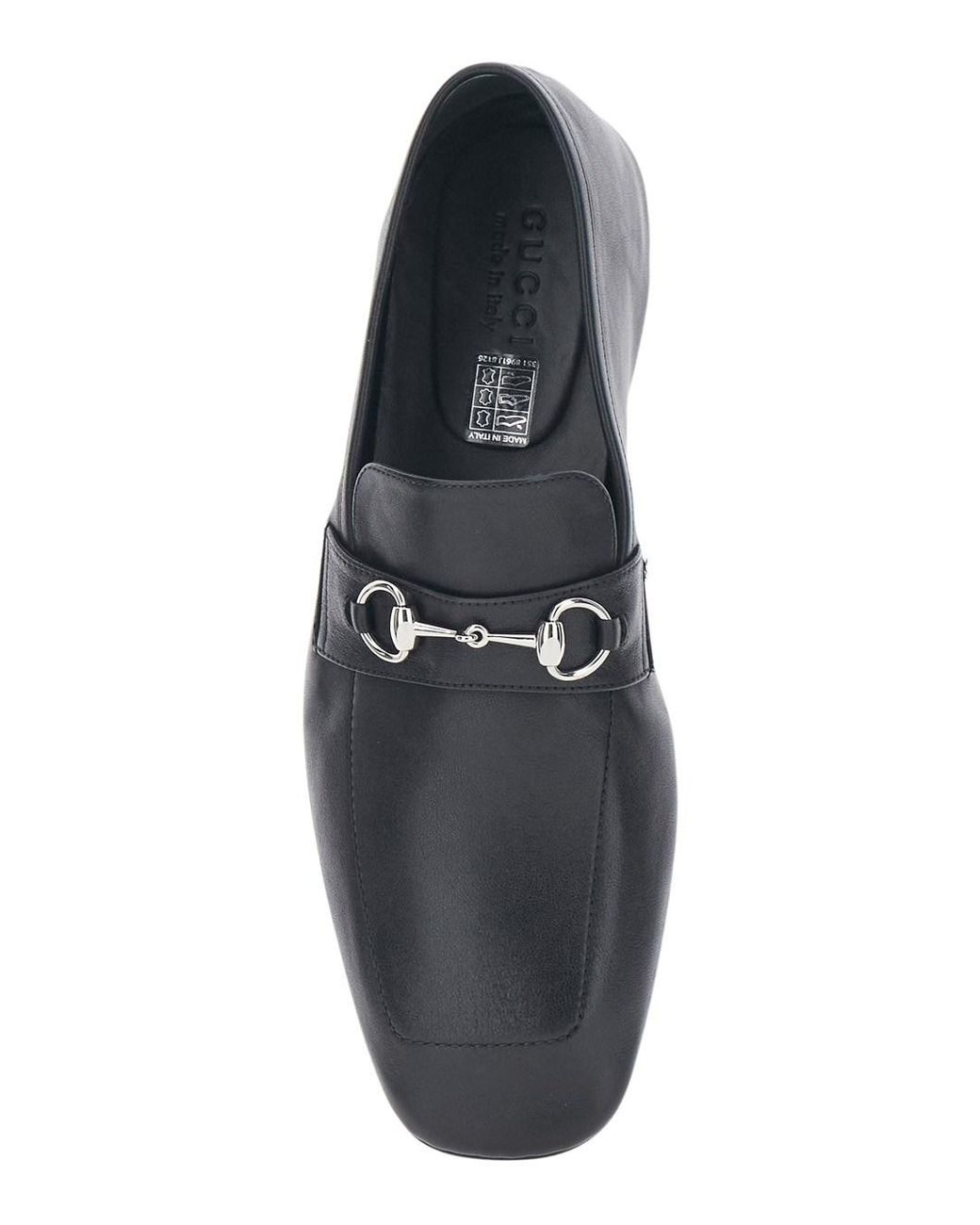Gucci White Loafers Edgar Horsebit Leather for men