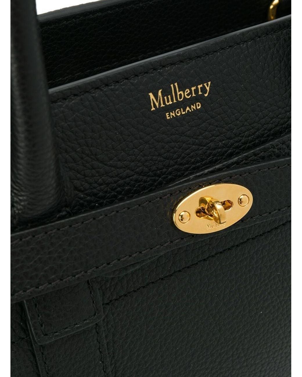 Mulberry Black Batswater Small Leather Handbag